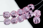 8mm Light Amethyst Baroque Cathedral Bead (25 Pcs) #GEQ106