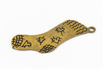 35mm Antique Brass Stocking Charm (2 Pcs) #HOLO005