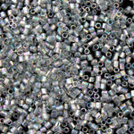 15/0 Transparent Smoke AB Hex Seed Bead-General Bead