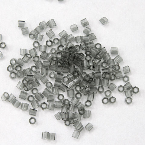 15/0 Transparent Grey AB Hex Seed Bead-General Bead