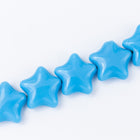 12mm Opaque Baby Blue Star Bead (6 Pcs) #KHF005-General Bead