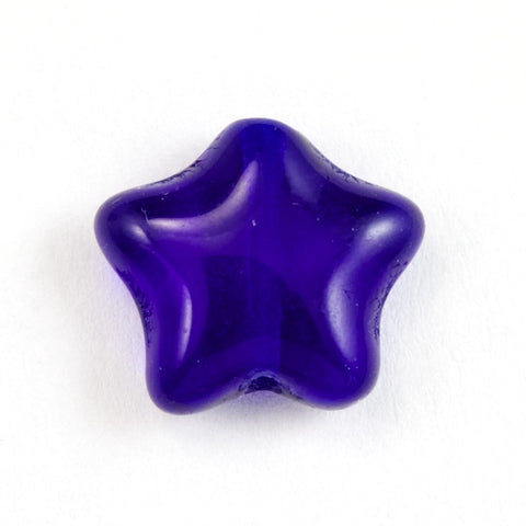 6mm Transparent Cobalt Star Bead (25 Pcs) #KHH007-General Bead