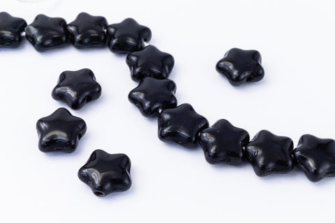 6mm Black Star Bead #KHH002-General Bead