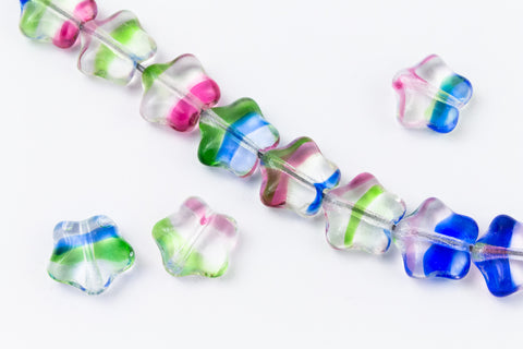 8mm Transparent Pink/Blue/Green Star Bead (25 Pcs) #KHG022-General Bead