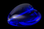 24mm Transparent Sapphire Heart Bead #KHM008-General Bead