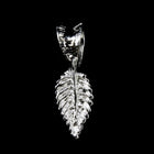 15mm Silver Leaf Shape Pendant Bail-General Bead