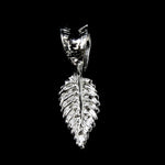 15mm Silver Leaf Shape Pendant Bail-General Bead