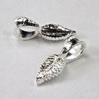 15mm Silver Leaf Shape Pendant Bail-General Bead