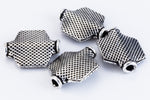 20mm Antique Silver Flat Hexagon Bead #MBA416-General Bead