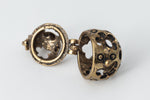 19mm x 26mm Antique Brass Floral Cutout Diffuser Cage Pendant #MBD014
