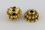 6mm Antique Gold Bead Cap #MCA063-General Bead