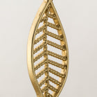 27mm Matte Gold Pewter Leaf Pendant #MFA188-General Bead