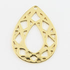 26mm Gold Teardrop Pendant #MFA203-General Bead