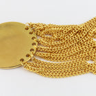 23mm x 60mm Gold Disc Tassel Pendant #MFA207-General Bead