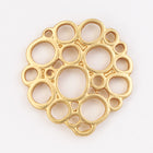 20mm Matte Gold Bubble Connector #MFA208-General Bead