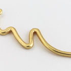 31mm Matte Gold Squiggle Connector #MFA210-General Bead