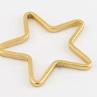 14mm Matte Gold Star Connector #MFA212-General Bead