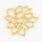 25mm Matte Gold Open Flower Connector #MFA226-General Bead