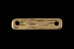 19mm x 4mm Matte Gold Distressed Rectangle Link #MFA241-General Bead