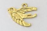 15mm Gold Swallow Charm #MFA279-General Bead