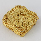 7mm Matte Gold Wire Wrapped Cabochon #MFA289-General Bead