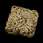 7mm Matte Gold Wire Wrapped Cabochon #MFA289-General Bead