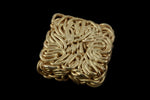 7mm Matte Gold Wire Wrapped Cabochon #MFA289-General Bead