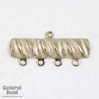 32mm Silver Tone Four Loop End Bar-General Bead