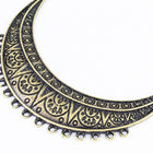 70mm Antique Brass Ornate Collar Pendant with 17 Loops #MFD153-General Bead