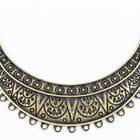 70mm Antique Brass Ornate Collar Pendant with 17 Loops #MFD153-General Bead