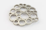 20mm Matte Silver Bubble Connector #MFB208-General Bead