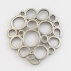 20mm Matte Silver Bubble Connector #MFB208-General Bead