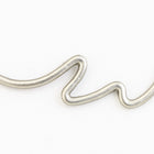 31mm Matte Silver Squiggle Connector #MFB210-General Bead