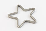 14mm Matte Silver Star Connector #MFB212-General Bead