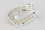 11mm Silver Horseshoe Pendant #MFB259-General Bead