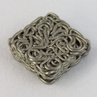 7mm Matte Silver Wire Wrapped Cabochon #MFB289-General Bead