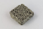 7mm Matte Silver Wire Wrapped Cabochon #MFB289-General Bead