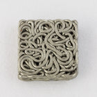 7mm Matte Silver Wire Wrapped Cabochon #MFB289-General Bead