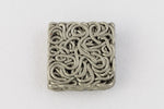 7mm Matte Silver Wire Wrapped Cabochon #MFB289-General Bead