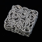 7mm Matte Silver Wire Wrapped Cabochon #MFB289-General Bead