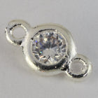 8.5mm Silver Cubic Zirconia Link #MFB292-General Bead