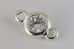 8.5mm Silver Cubic Zirconia Link #MFB292-General Bead