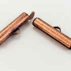 20mm Antique Copper Slide Tube #MFD109-General Bead