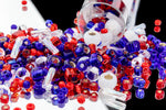 Miyuki Seed Bead Multi Mix in Fourth of July (10 Gm, 125 Gm, 250 Gm) #MM-021