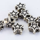 5mm Antique Silver Star Bead (4 Pcs) #MPA143