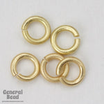6mm Matte Gold 21 Gauge Jump Ring #RJA033-General Bead