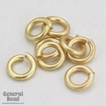 6mm Matte Gold 21 Gauge Jump Ring #RJA033-General Bead