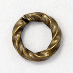 6mm Antique Brass 18 Gauge Twist Jump Ring #RJC025-General Bead