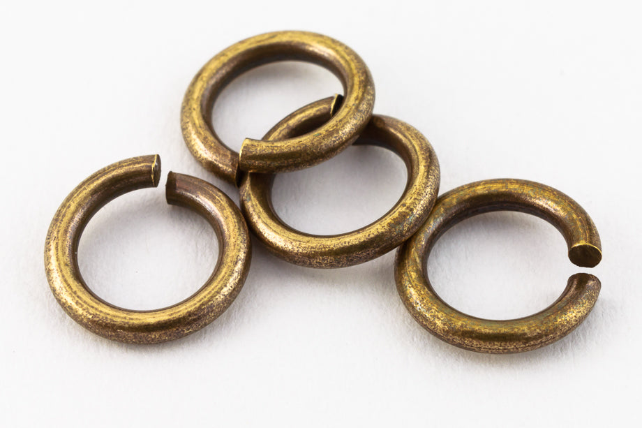 4mm Antique Brass TierraCast 20 Gauge Jump Ring #RJE052 – General Bead