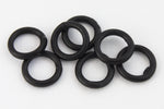 4mm Matte Black Soldered Jump Ring 18 Gauge #RJH036